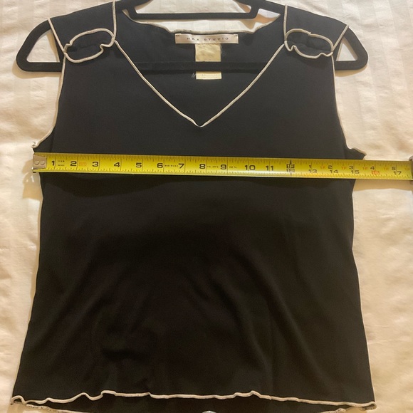 Designer Black Sleeveless Tank Lot, DKNY, BCBG, MS: P/XS/S - Picture 6 of 13